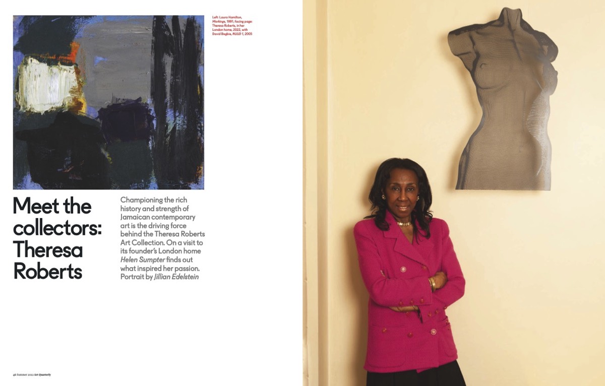 Art Quarterly Magazine Article : Meet art collector Theresa Roberts - Summer 2022