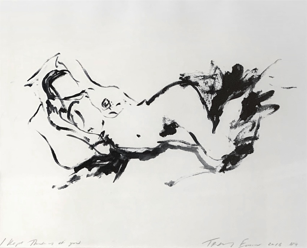 Drawing by artist Tracey Emin 2016